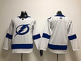 Youth Tampa Bay Lightning Blank White Adidas Stitched Jersey